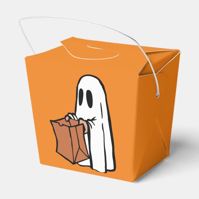 Para Regalos Fantasma blanco con caja de Goodie de la bolsa de  (Reverso)