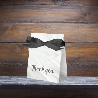 Para Regalos Favor caja de mensajes personalizados de seda blan