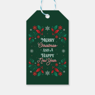 Para Regalos Felices Navidad y etiquetas de un regalo de la