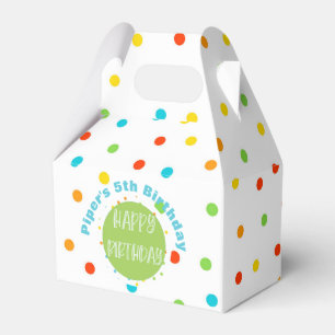 Para Regalos Feliz cumpleaños Polkadot Personalizar de caja de