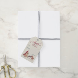 Para Regalos Feliz Navidad, árboles de repostería, etiquetas de