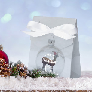 Para Regalos Feliz Navidad Llama Fiesta Invierno Caja de Favor 