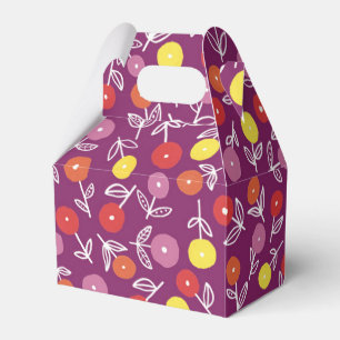 Para Regalos Fiesta de Ditsy con Flor Púrpura / Caja de Favor d