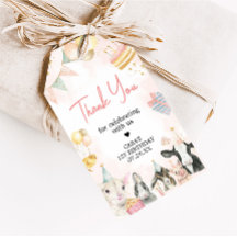 Fiesta de la granja Animales Etiquetas de la fiest