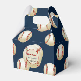 Para Regalos Fiesta deportivo Tema del béisbol Caja de favores 