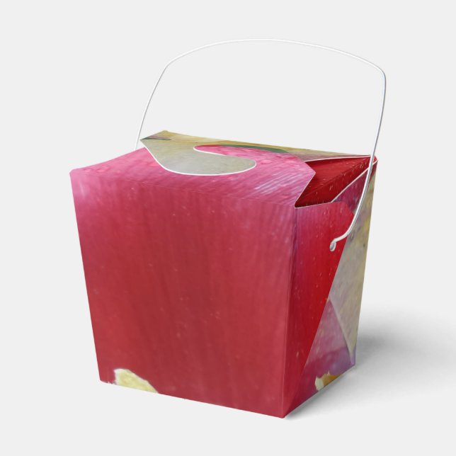 Para Regalos Flor De Tulipán Rojo Sacar La Caja De Favor (Front Side)