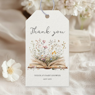 Para Regalos Flor silvestre Etiquetas Baby Shower Favor del t