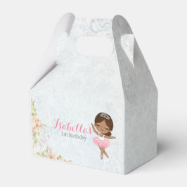 Para Regalos Floral Ballerina Caja de Favor de Cumpleaños
