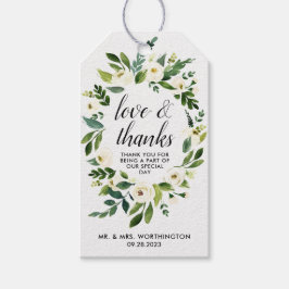 Para Regalos Floral Verdor Vintage Rústica Etiquetas de Favor d