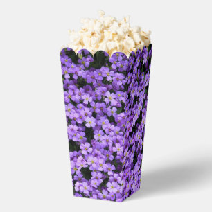 Para Regalos Flores violetas Caja de palomitas
