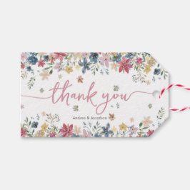 Para Regalos Flower Meadow gracias a las etiquetas de favor
