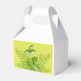 Para Regalos Formularios en verde en una caja de favor de gable
