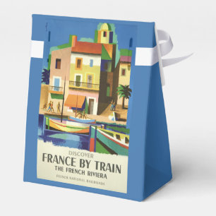 Para Regalos FRANCE Vintage Travel, caja de favores