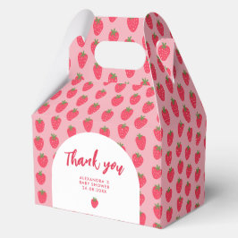 Para Regalos Fresa Baby Shower Gracias Caja De Favor