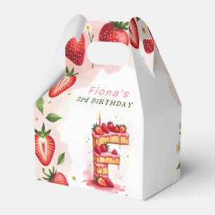 Para Regalos Fresa Cumpleaños Caja Favorita Letra F Pastel