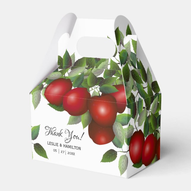 Para Regalos Fruta moderna de manzanas rojas | Caja de Favor de (Front Side)