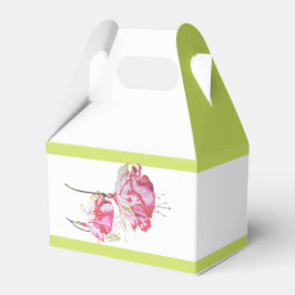 Para Regalos Fuchsias exóticas en una caja de favores con forma