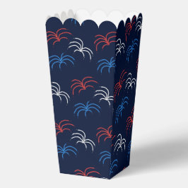 Para Regalos Fuegos artificiales Caja de palomitas (azul marino