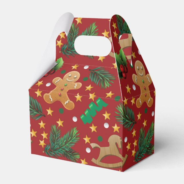 Para Regalos Galleta de pan de jengibre Caja de favores de Holi (Reverso)