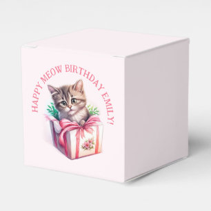 Para Regalos Gatito lindo en un regalo de cumpleaños de caja
