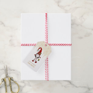 Para Regalos Gnome navidades, etiquetas de regalo navideño