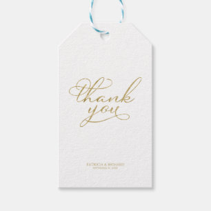 Para Regalos Gracias - Elegantes Etiquetas de Regalo de Boda co