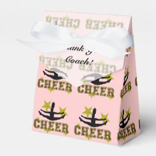 Para Regalos Gracias entrenar la caja del favor del diseño de