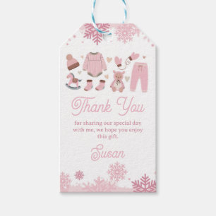 Para Regalos Gracias Etiquetas Bebé Rosa Es Favor de la Ducha F