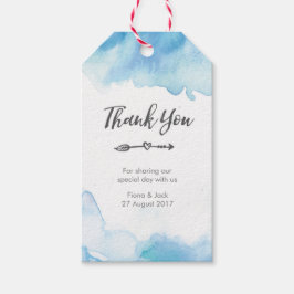 Para Regalos Gracias Etiquetas de Favor de Boda en la acuarela 