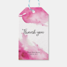 Gracias etiquetas | Etiquetas de favor | Acuarela 