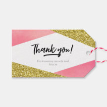 Gracias etiquetas | Etiquetas de favor | Rosa y pu