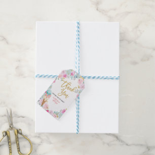 Para Regalos Gracias helados flores de bebé etiquetas de favor
