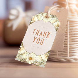 Para Regalos Gracias por las etiquetas de regalo de Art Nouveau