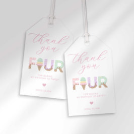 Para Regalos Grito Cuatro Etiquetas De Favor De Cumpleaños De C