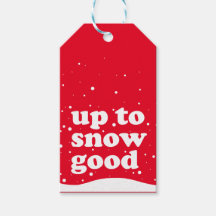 Hasta la nieve buena - Cutas etiquetas de regalo d