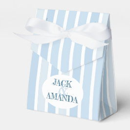 Para Regalos Hermosa caja de Favor de la Boda Azul Retro Classi