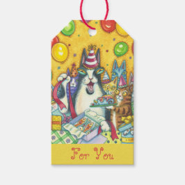 PARA REGALOS HISS N' FITZ CATS, CONJUNTO DE ETIQUETAS DE REGALO