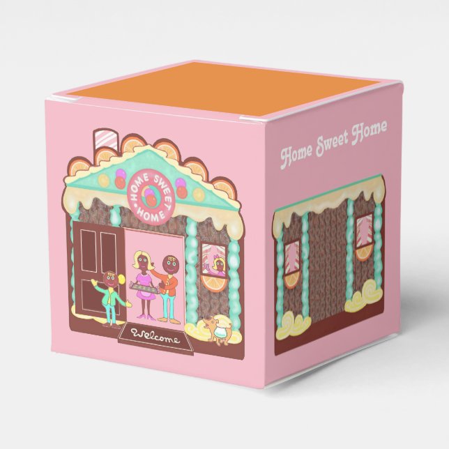 Para Regalos Hogar Sweet Home caja de regalo/ dollhouse (Costado Anverso)