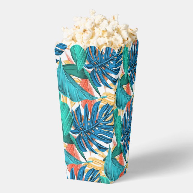 Para Regalos Hojas tropicales exóticas Caja de palomitas (apareció)