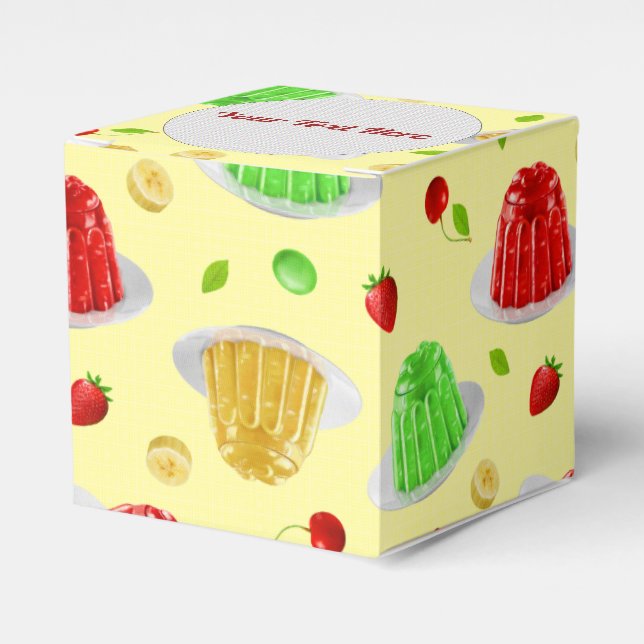 Para Regalos Hola Jello en amarillo - Caja (Costado Anverso)