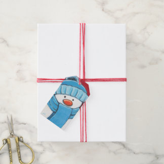 Para Regalos Hombre de nieve festivo con etiquetas de regalo de