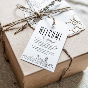 Para Regalos Horizonte de la ciudad de Raleigh   Etiquetas de r