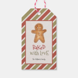 Para Regalos Horneado con amor Etiquetas de regalo de Navidad