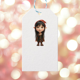 Para Regalos Impic Chicas Navidades Elf White Gift Etiquetas