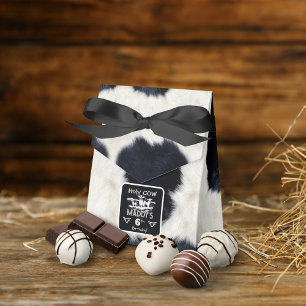Para Regalos Imprimir animal Caja de Favor de Cumpleaños de Vac