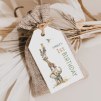 Jungle Safari Animals Nacimiento Etiquetas a favor