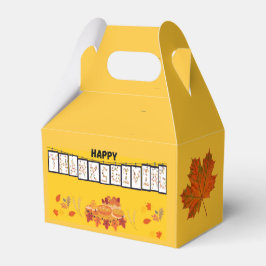 Para Regalos KC caja de Favor del Día de Acción de Gracias - Am