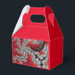 Para Regalos La belleza de la caja de regalo de Mandelbrots<br><div class="desc">Mi fascinación con Mandelbrots continúa con este hermoso Mandelbrot rojo,  negro y gris con esfera. Hay un número infinito de colores y formas de Mandelbrots,  todos hermosos a su manera.</div>