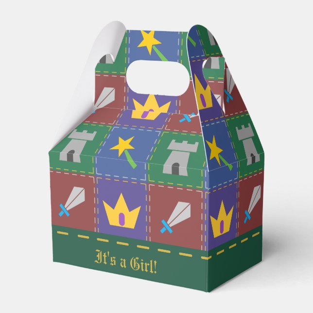 Para Regalos La caja de Baby Shower de Fantasy Quilt (Front Side)