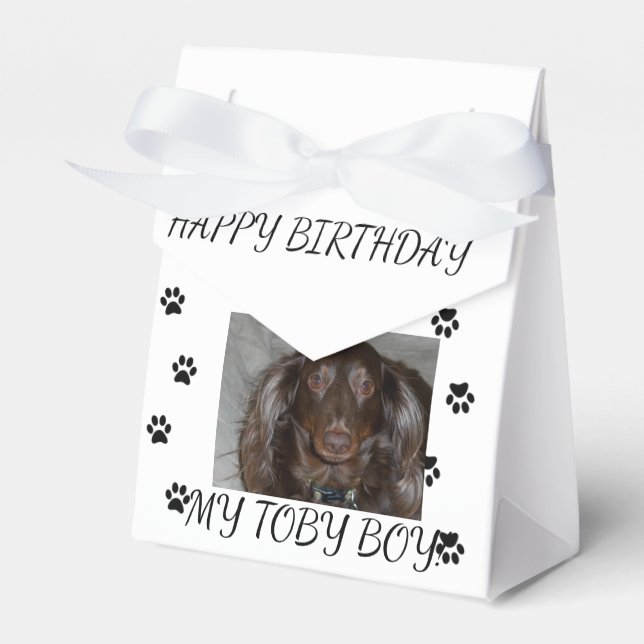 Para Regalos La caja de favores de cumpleaños de mi perro (Front Side)